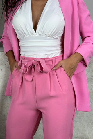 Pantalón lazo rosa